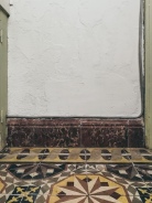 pale mint + patterned tile